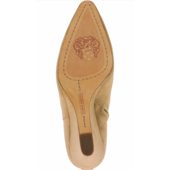 Vince Camuto Womens Tan Suede Teeray Side Zip Wedge Bootie Sz 7.5 New - Picture 8 of 10